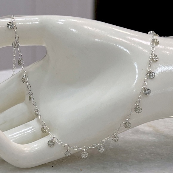 Sterling Silver Cable Charm 20” Necklace